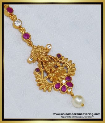 NCT200 - Premium Quality Antique Jewellery Temple Medium Size Maang Tikka for Bride