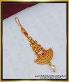 NCT204 - Elegant Short Papidi Billa Temple Jewellery Kemp Stone Lakshmi Maang Tikka for Girls