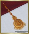 NCT207 - Premium Quality Antique Gold Design Stone Lakshmi Design with Pearl Maang Tikka for Bride