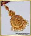 NCT207 - Premium Quality Antique Gold Design Stone Lakshmi Design with Pearl Maang Tikka for Bride