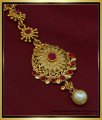 NCT210 - Temple Design Nethichutti Ruby Stone Maang Tikka Designs Online