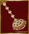 NCT214 - Impon One Gram Stone Nethichutti Bridal Wear Maang Tikka Design