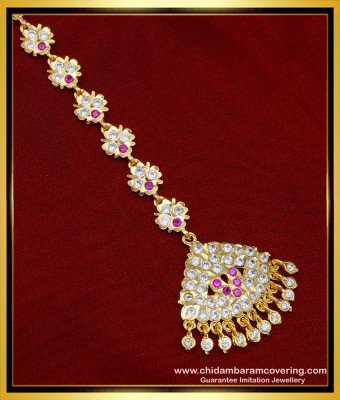 NCT219 - Indian Bridal Jewellery First Quality Impon Maang Papidi Billa Online 