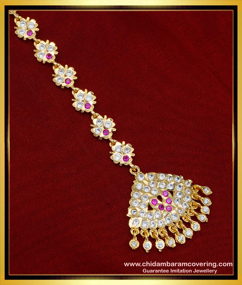 NCT219 - Indian Bridal Jewellery First Quality Impon Maang Papidi Billa Online 