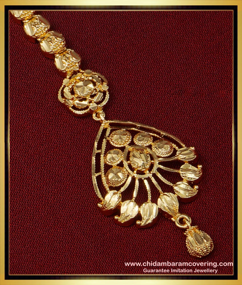 NCT225 - Traditional Gold Design Gold Covering Nethichutti Design Buy Online 