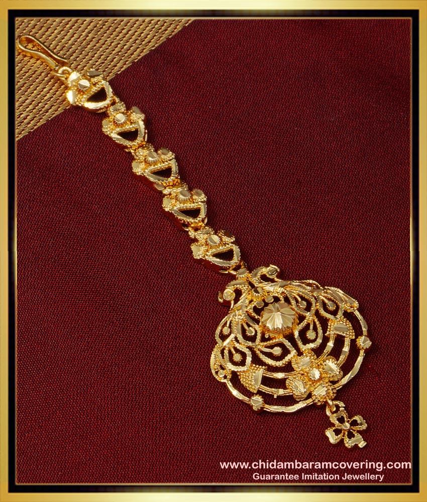 NCT226 - New Model Peacock Design Maang Tikka Imitation Jewellery Online 