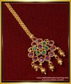 NCT231- Latest Bridal Wear Green and Pink Kemp Stone Bridal Wear Papidi Billa Online 