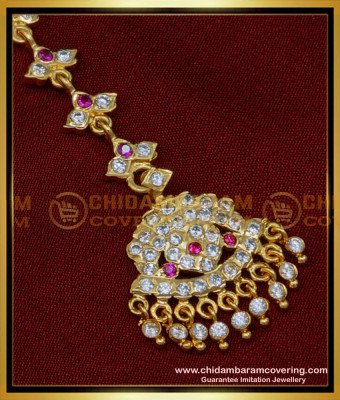 NCT246 - Latest Impon 1 Gram Gold Maang Tikka Design Online