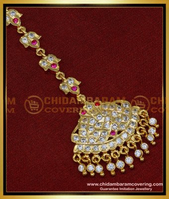 NCT252 - Five Metal White and Pink Stone Nethichutti Designs  