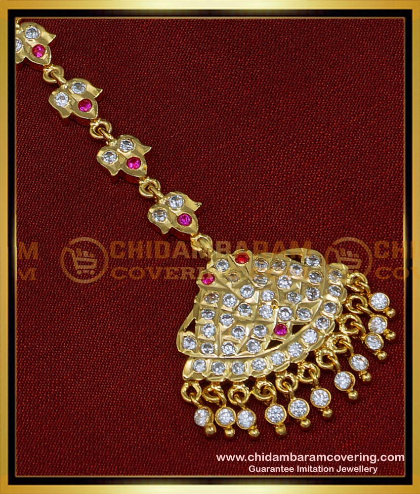 NCT252 - Five Metal White and Pink Stone Nethichutti Designs  