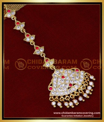 NCT265 - Best Quality Impon Full Stone Bridal Nethichutti Online