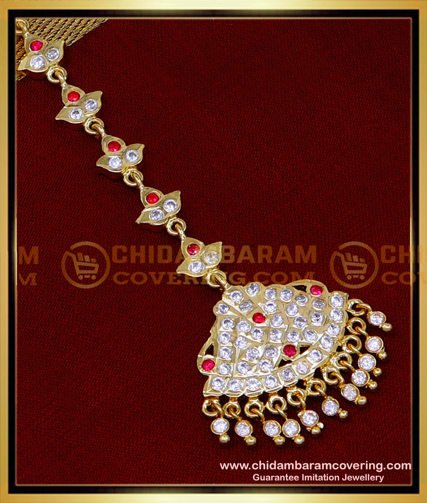 NCT265 - Best Quality Impon Full Stone Bridal Nethichutti Online