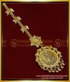 NCT270 - Beautiful Flower Design Gold Plated Bridal Maang Tikka