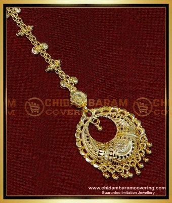 NCT272 - Latest Design Women Gold Plated Maang Tikka for Girls 