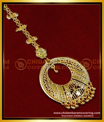 NCT273 - Latest Papidi Billa Models Gold Plated Maang Tikka Online