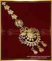 NCT285 - Attractive Peacock Design White Stone Bridal Nethichutti Online 
