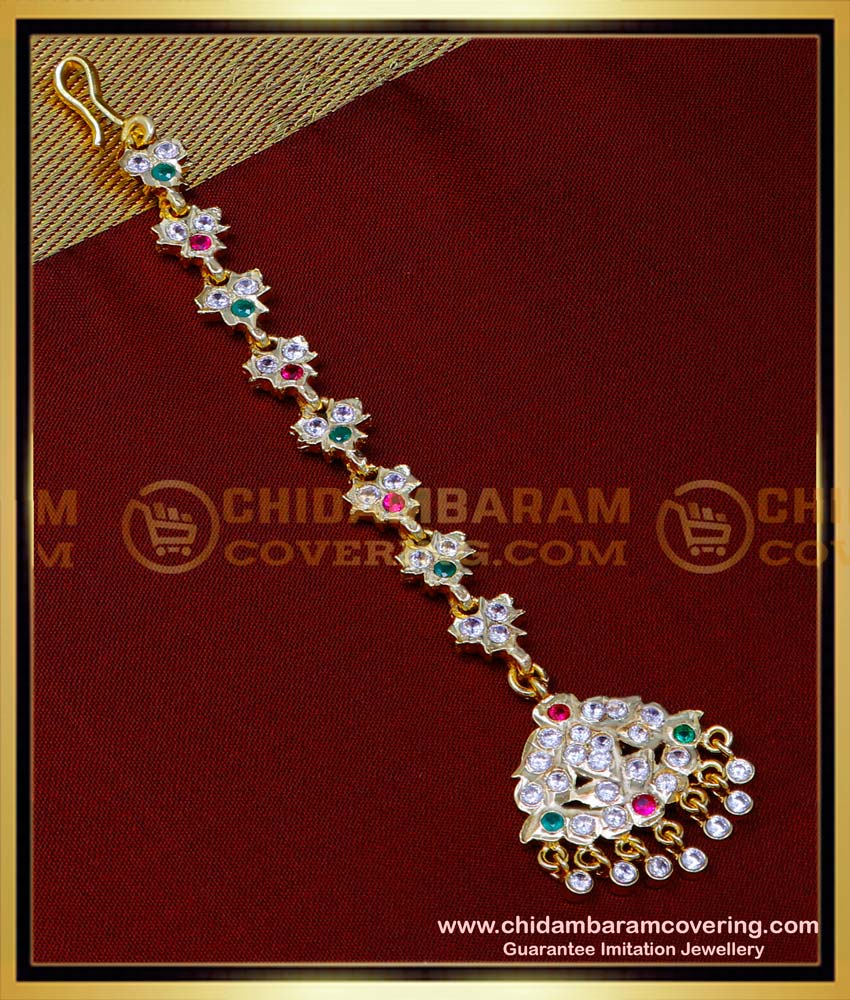 NCT286 - South Indian Impon Jewellery Bridal Maang Tikka Online