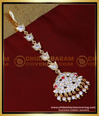NCT289 - Gold Design Gold Plated Impon Nethi Chutti for Women 