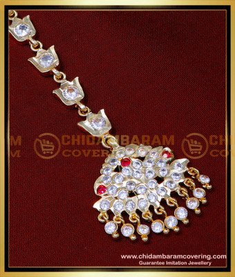 NCT289 - Gold Design Gold Plated Impon Nethi Chutti for Women 