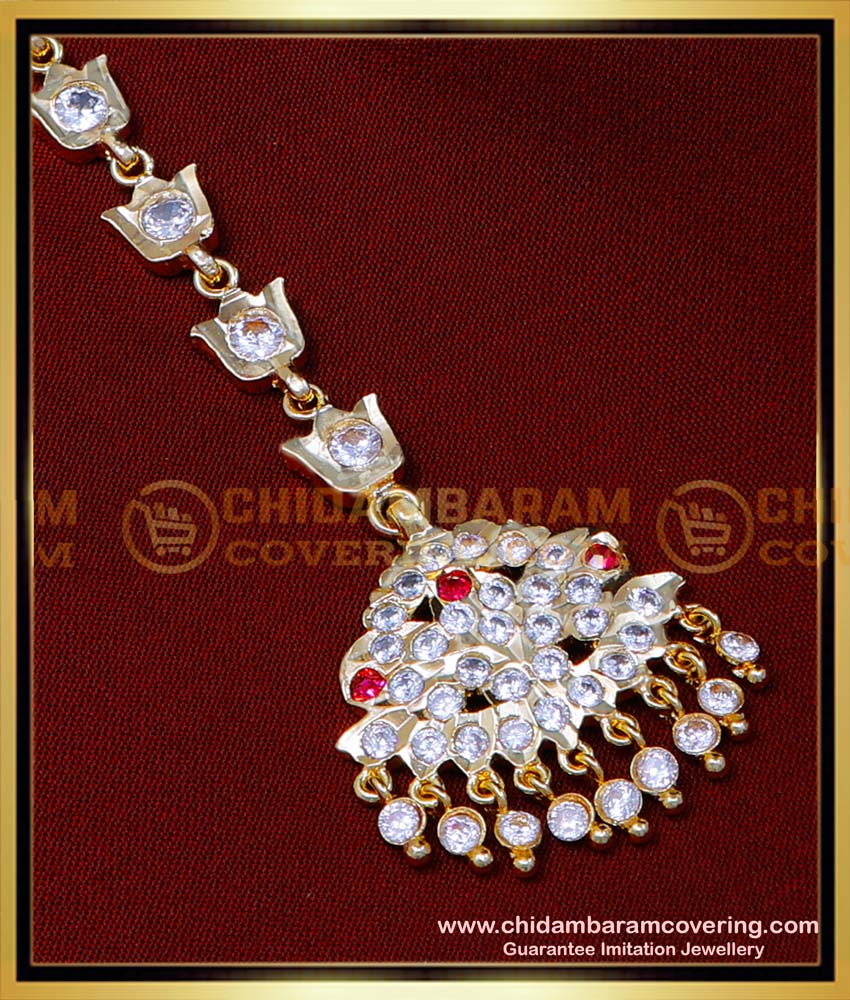 NCT289 - Gold Design Gold Plated Impon Nethi Chutti for Women 