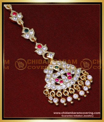 NCT291 - South Indian Jewellery Impon Stone Maang Tikka Online