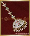 NCT294 - Bridal Wear Gold Design Impon 1 Gram Gold Maang Tikka Online