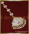 NCT295 - 1 Gram Gold Plated Impon Wedding Maang Tikka for Bride