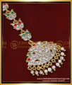 NCT297 - Wedding Maang Tikka Designs Stone Matha Patti for Bride