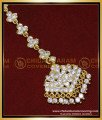 NCT299 - Gold Design White Stone Nethi Chutti Design Impon Jewellery 