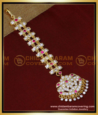 NCT300 - Latest Maang Tikka Impon Bridal Nethi Chutti Designs for Wedding