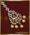 NCT302 - Elegant Ad Stone Party Wear Pearl Maang Tikka Online