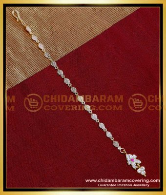 NCT309 - Simple Impon Stone 1 Gram Gold Maang Tikka Design