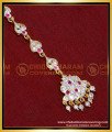 NCT312 - Gold Plated Stone Gold Maang Tikka Ka Design for Women