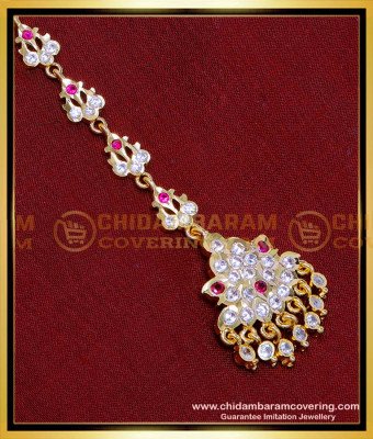 NCT313 - Gold Design Bridal Wear Maang Tikka Design Artificial