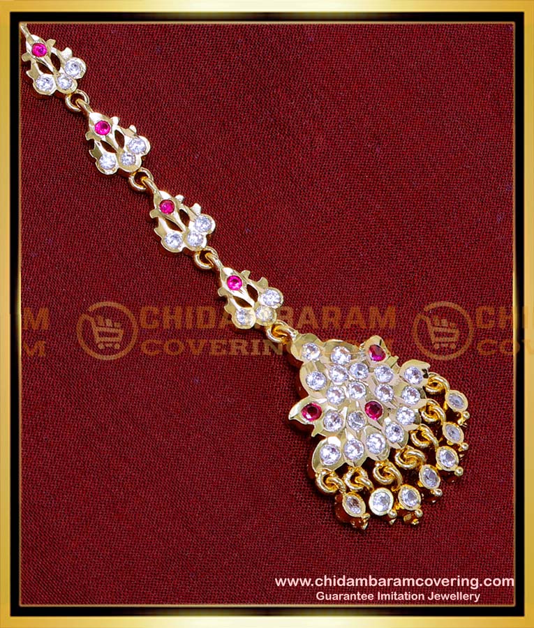 NCT313 - Gold Design Bridal Wear Maang Tikka Design Artificial