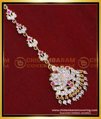 NCT316 - Full Stone New Design Dulhan Maang Tikka Gold Look