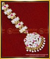 NCT328 - Bridal Wear Impon Double Line Stone Maang Tikka Design