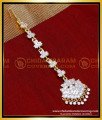 NCT330 - First Quality White Stone Maang Tikka Muslim Wedding