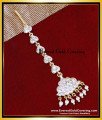 NCT339 - Simple Light Weight Small White Stone Maang Tikka