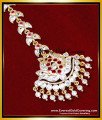 NCT340 - Five Metal Stone Dulhan Maang Tikka Gold for Wedding 