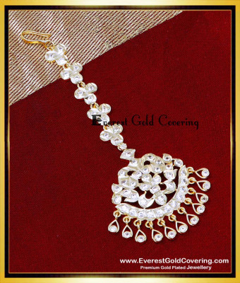 NCT342 - Impon Full Stone Marriage Nethichutti Gold Designs