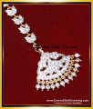 NCT344 - South Indian White Stone Nethichutti Gold Designs