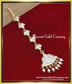 NCT348 - Elegant White Stone Wedding Gold Maang Tikka Designs