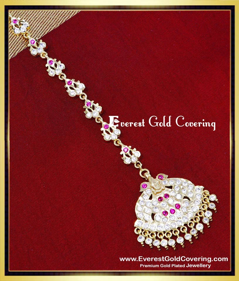 NCT350 - Traditional Lakshmi Design Nethichutti Bridal Maang Tikka