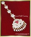 NCT352 – 1 Gram Gold Plated Ad Stone Wedding Maang Tikka