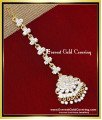 NCT354 - Attractive Gold Like White Stone Maang Tikka for Bride