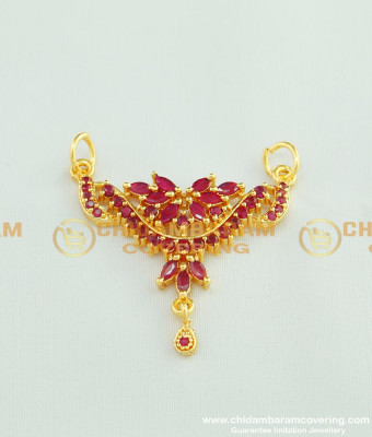 PND031 - One Gram Gold Plated Stunning Gold Full Stone Locket Design for Female 