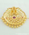 PND032 - Most Beautiful Real Gold Peacock Design High Quality Stone Gold Plated Pendant Buy Online