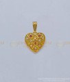 PND056 - Trendy Heart Shape White And Ruby Stone Pendant Design for Girl 
