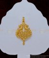 PND067 - One Gram Gold White Stone Modern Gold Pendant Designs for Female